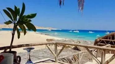 is Mahmya Island worth it - pristine white sand beach and clear turquoise water
