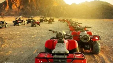 morning vs sunset safari Hurghada - Quad bikes in the desert at sunrise