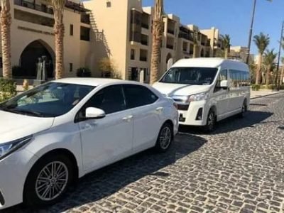 Hurghada tours from remote hotels surcharge - map showing remote hotel zones