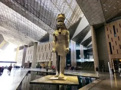 Grand Egyptian Museum tours from Hurghada 2026 - iconic entrance