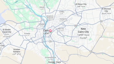 distance from Hurghada to Cairo - map showing route